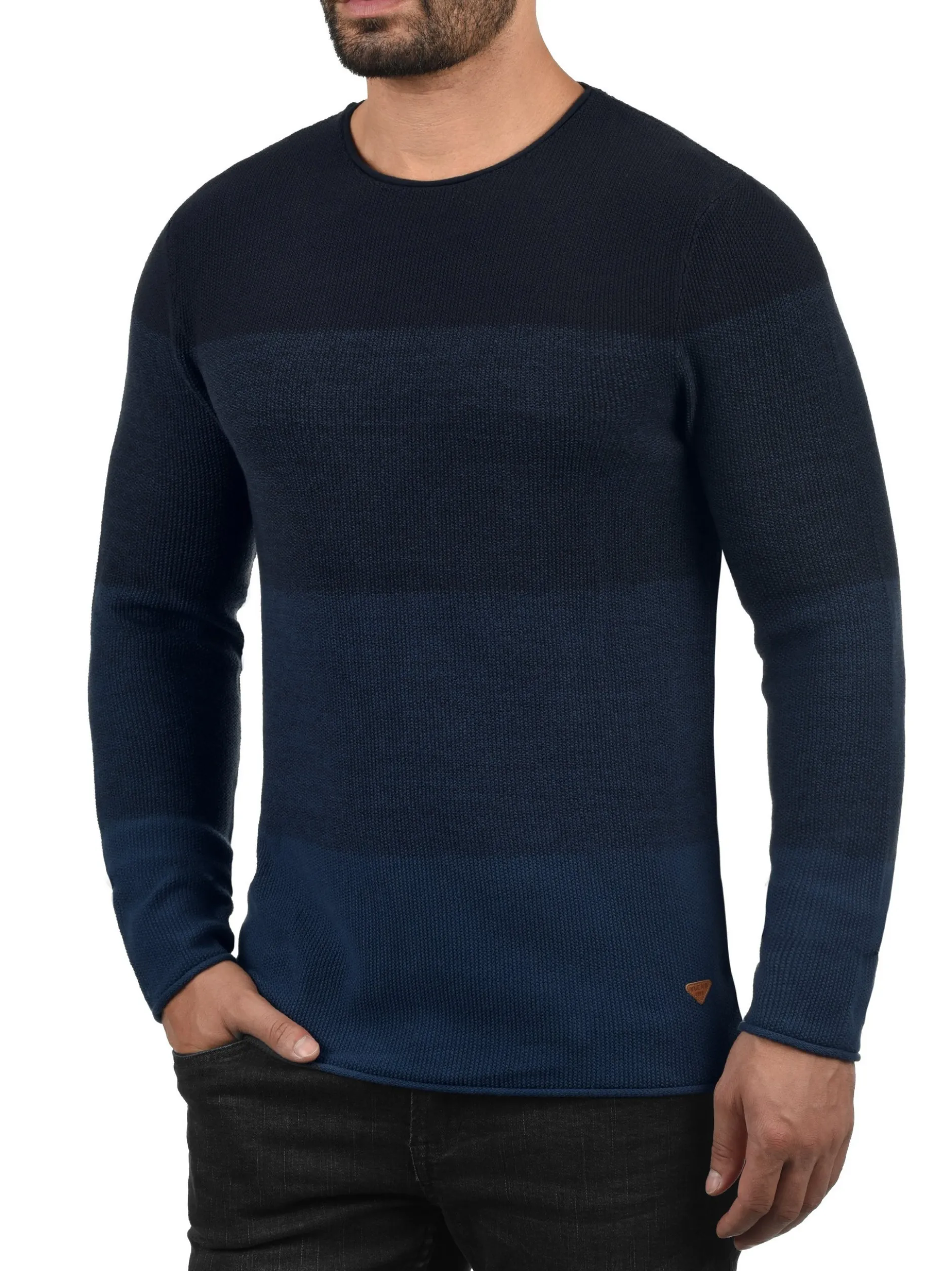BLEND Herren Rundhalspullover - BHBenno in blau