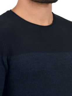 BLEND Herren Rundhalspullover - BHBenno in blau