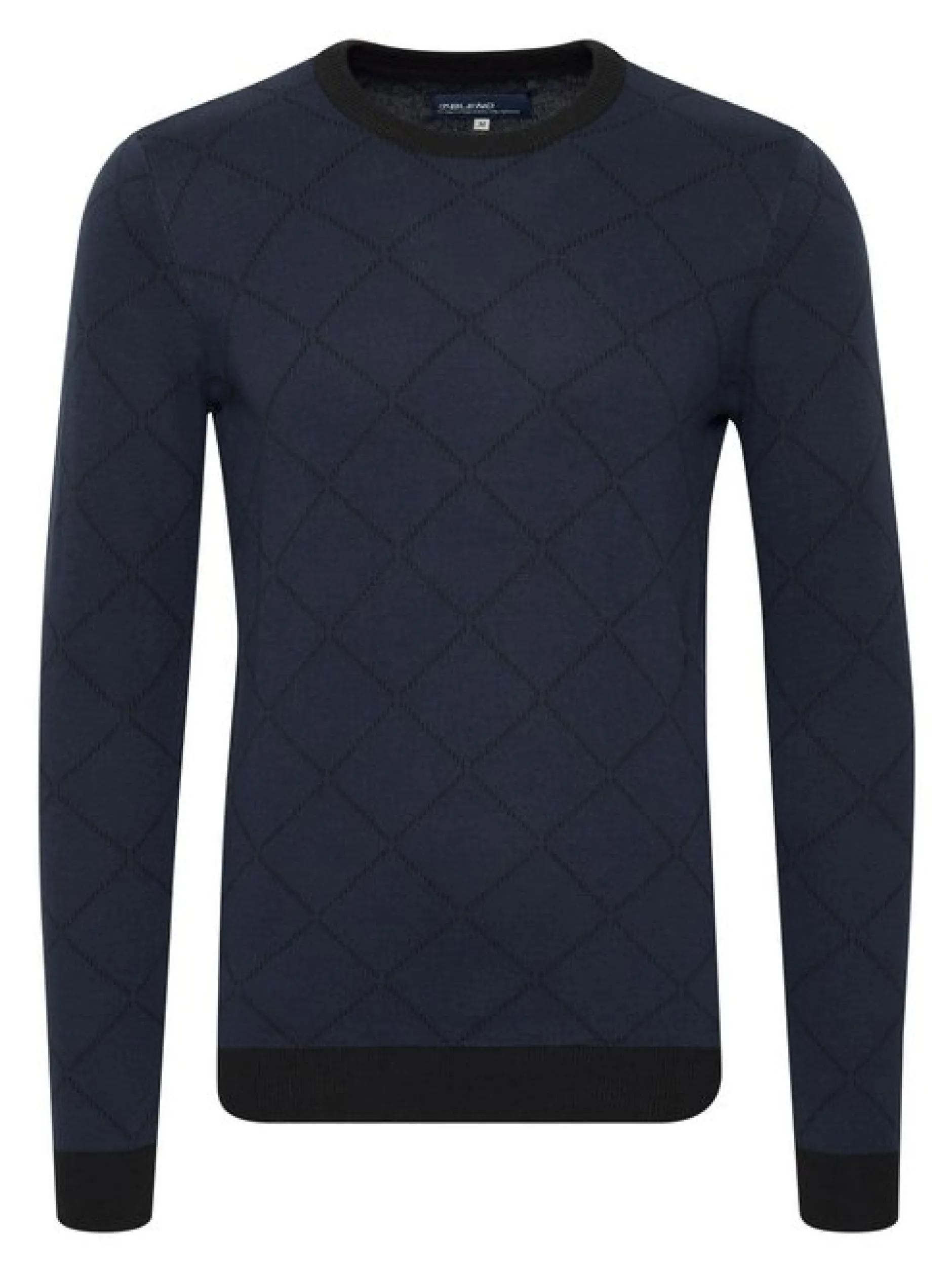 BLEND Herren Rundhalspullover - BHNison in blau