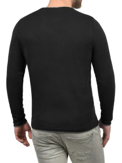 BLEND Herren Rundhalspullover - BHOdin in schwarz