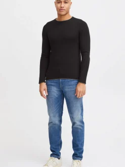 BLEND Herren Rundhalspullover - BHOdin in schwarz