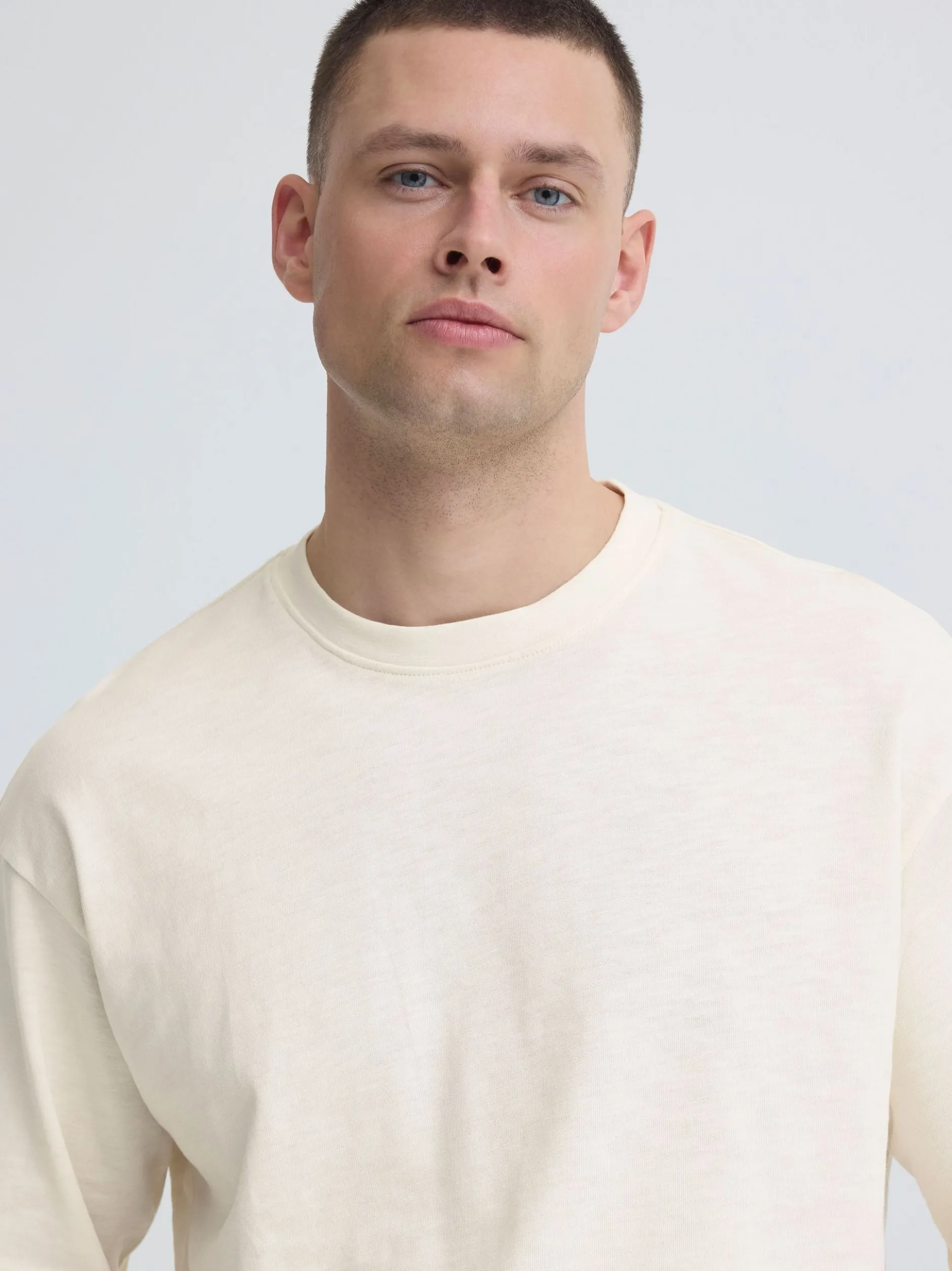 BLEND Herren Rundhalsshirt - BHKarim Graphic in weiß