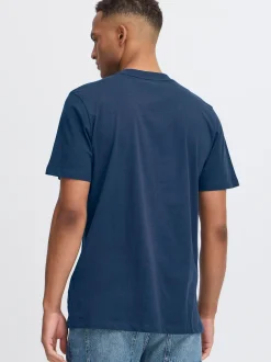 BLEND Herren Rundhalsshirt - BHIvo 2er-Pack in blau