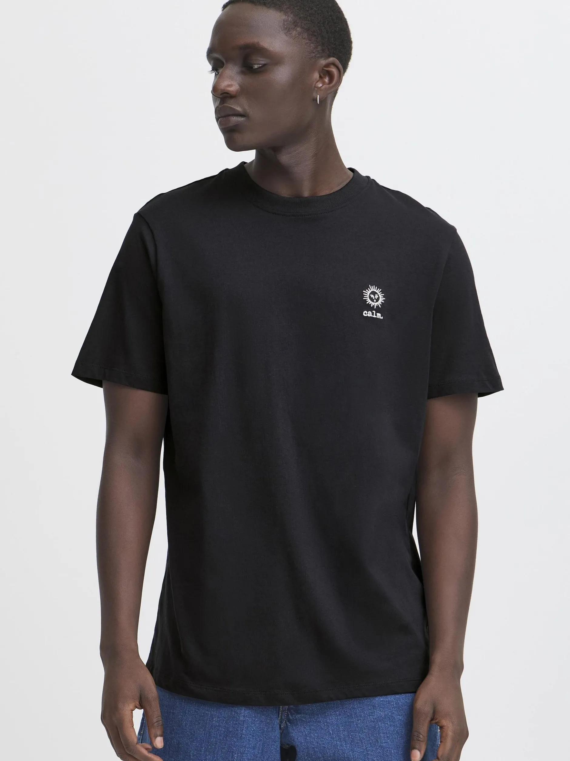 BLEND Herren Rundhalsshirt - BHJanus in schwarz