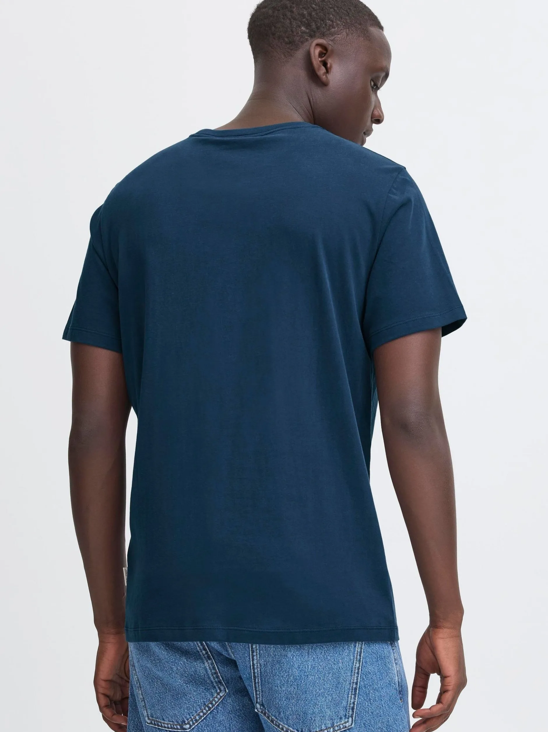 BLEND Herren Rundhalsshirt - BHBenni in blau