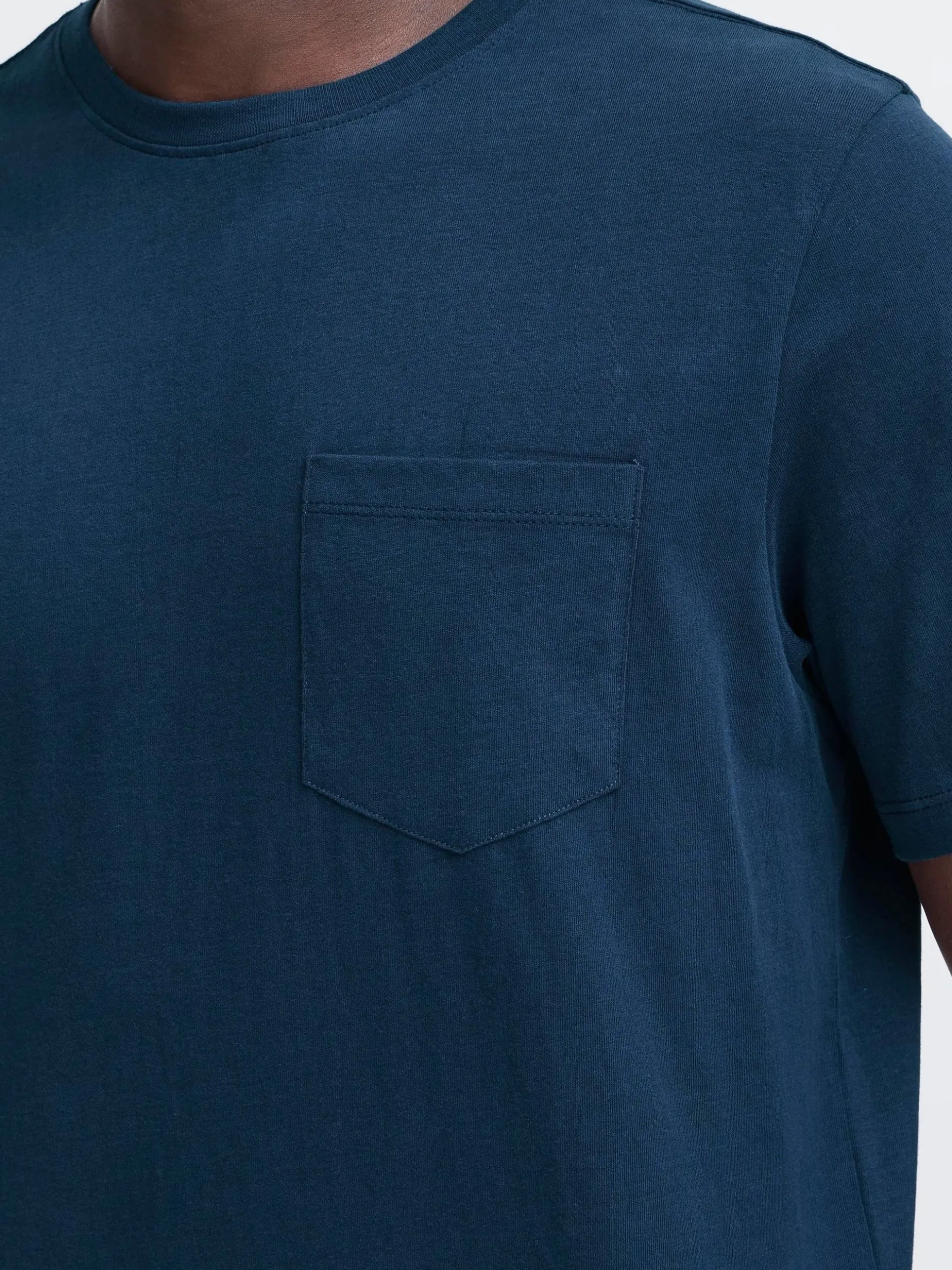 BLEND Herren Rundhalsshirt - BHBenni in blau