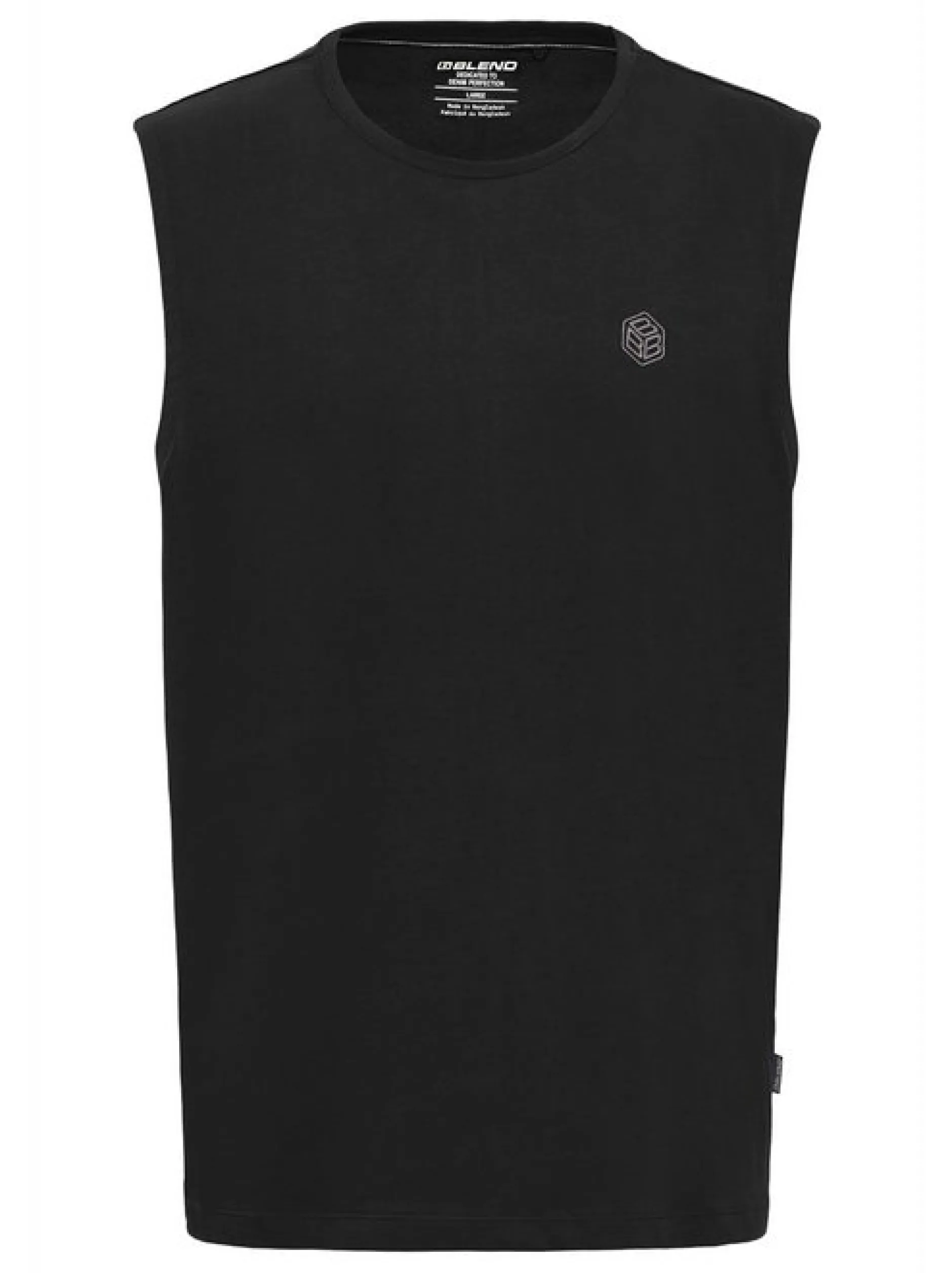 BLEND Herren Rundhalsshirt - BHBano in schwarz