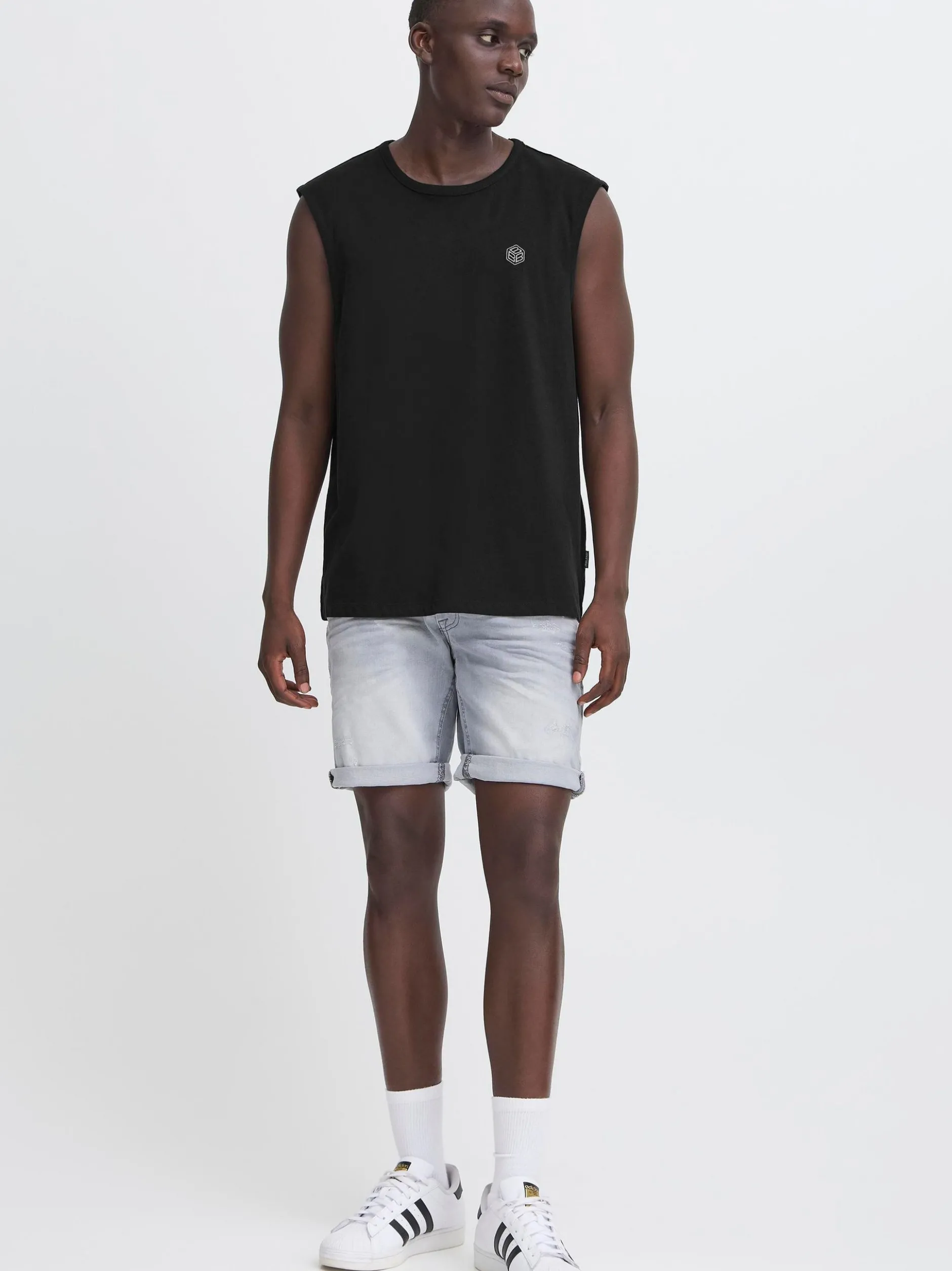 BLEND Herren Rundhalsshirt - BHBano in schwarz
