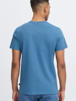 BLEND Herren Rundhalsshirt - BHCalifo in blau