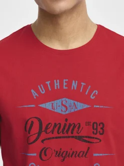 BLEND Herren Rundhalsshirt - BHDoppler in rot
