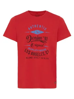 BLEND Herren Rundhalsshirt - BHDoppler in rot