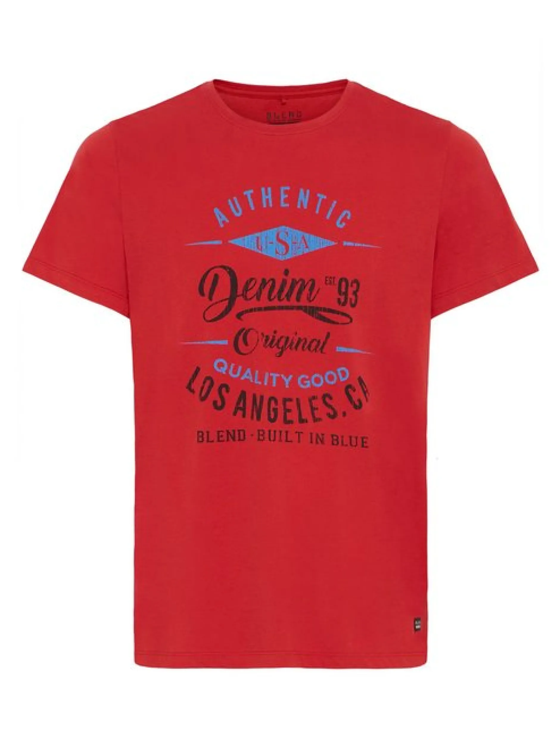 BLEND Herren Rundhalsshirt - BHDoppler in rot