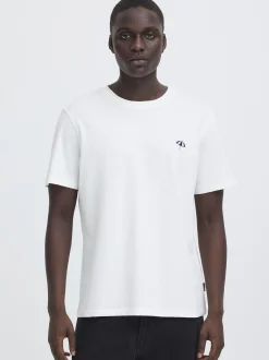 BLEND Herren Rundhalsshirt - BHEbo in weiß