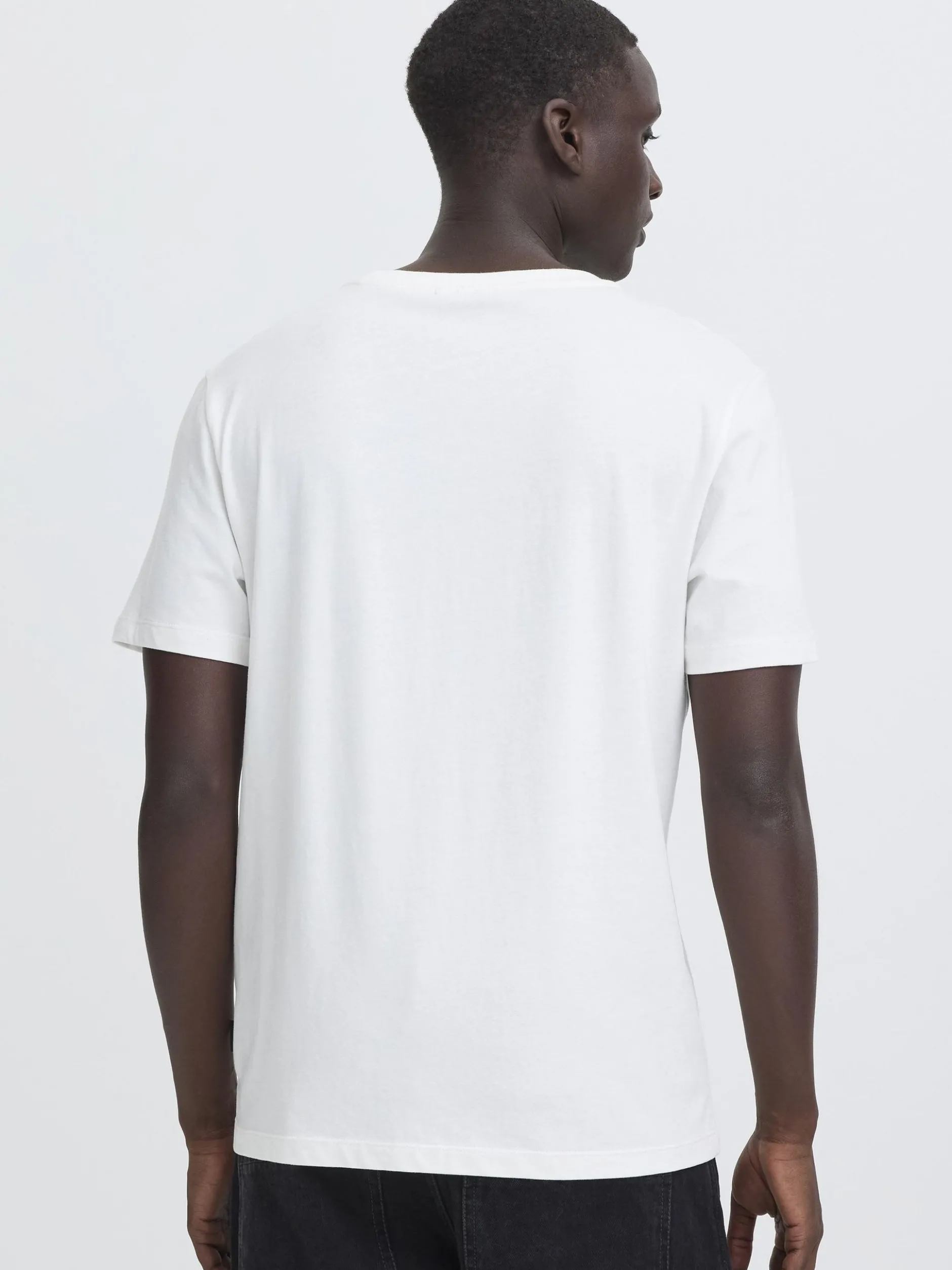 BLEND Herren Rundhalsshirt - BHEbo in weiß