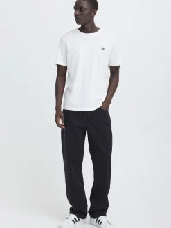 BLEND Herren Rundhalsshirt - BHEbo in weiß