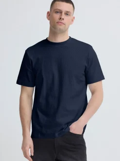BLEND Herren Rundhalsshirt - BHEswin in blau