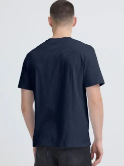 BLEND Herren Rundhalsshirt - BHEswin in blau