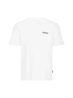 BLEND Herren Rundhalsshirt - BHFlow in weiß