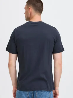 BLEND Herren Rundhalsshirt - BHIrving in blau
