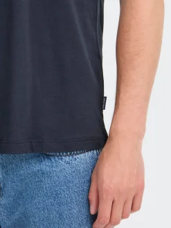BLEND Herren Rundhalsshirt - BHIrving in blau