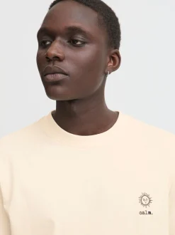 BLEND Herren Rundhalsshirt - BHJanus in beige