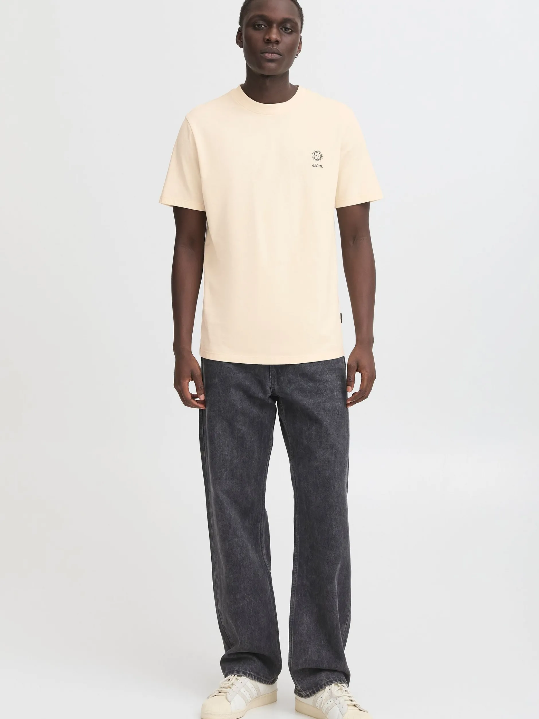 BLEND Herren Rundhalsshirt - BHJanus in beige