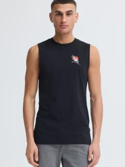 BLEND Herren Rundhalsshirt - BHJapo in schwarz