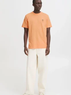 BLEND Herren Rundhalsshirt - BHJens in aprikot