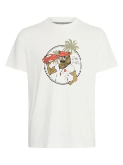 BLEND Herren Rundhalsshirt - BHJerron in weiß