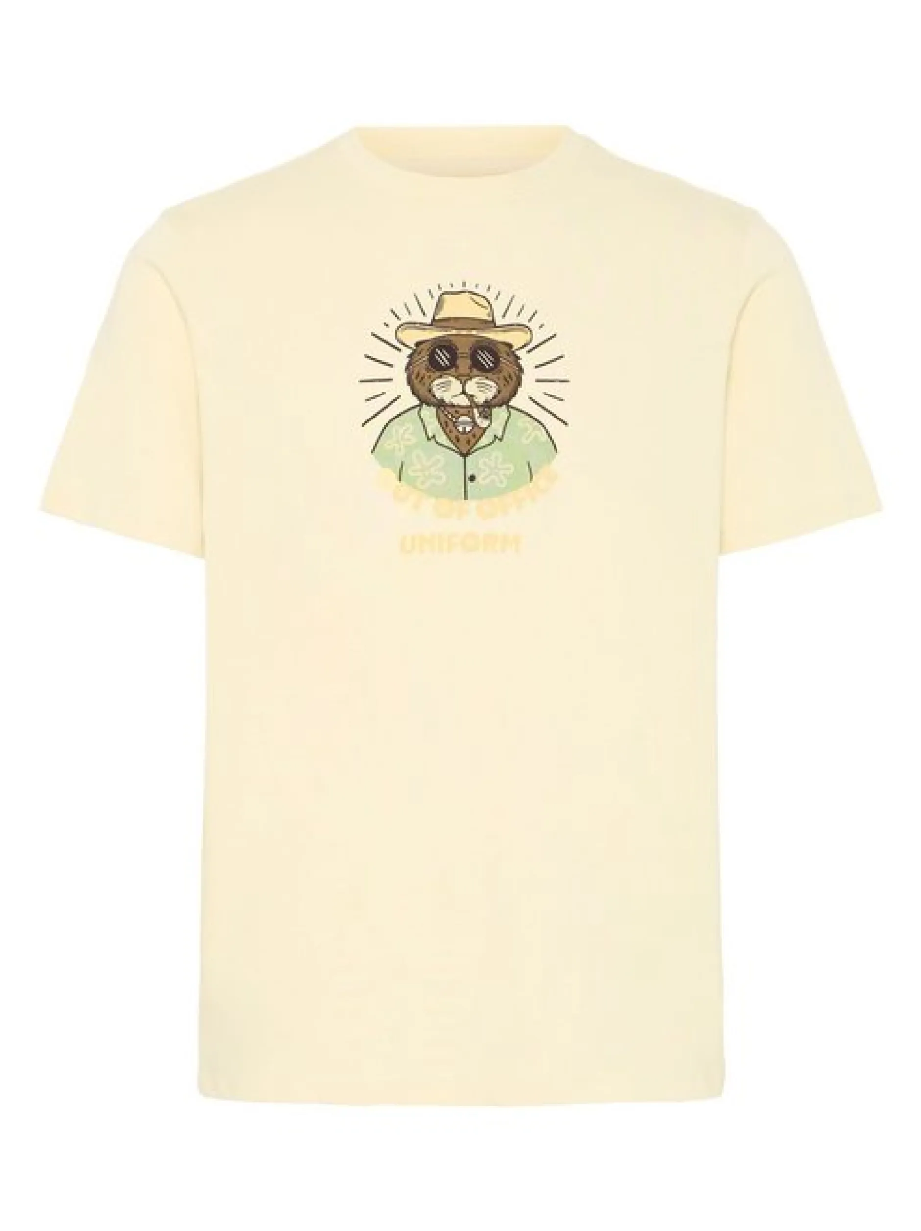 BLEND Herren Rundhalsshirt - BHKarsten in sand