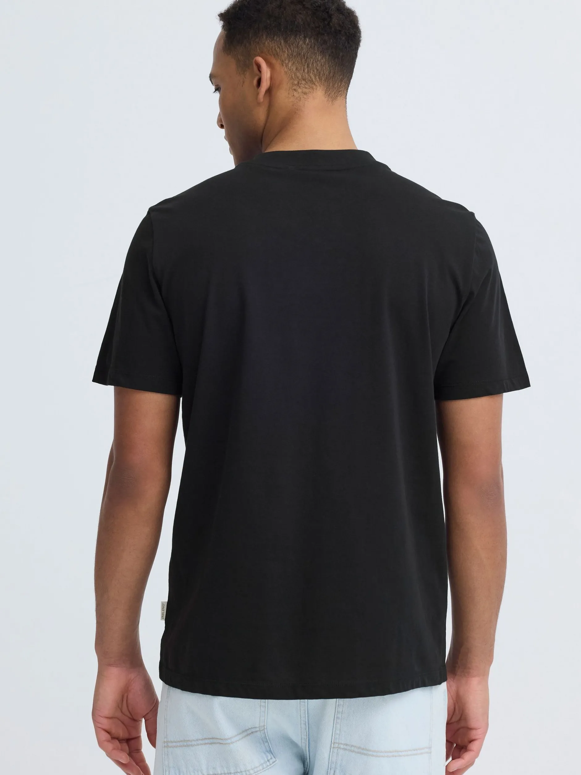 BLEND Herren Rundhalsshirt - BHKean in schwarz