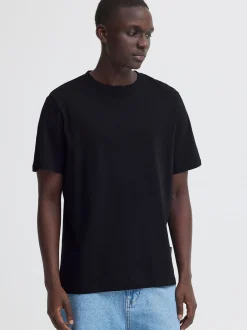 BLEND Herren Rundhalsshirt - BHKurtis Backprint in schwarz