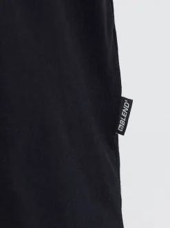 BLEND Herren Rundhalsshirt - BHKurtis Backprint in schwarz