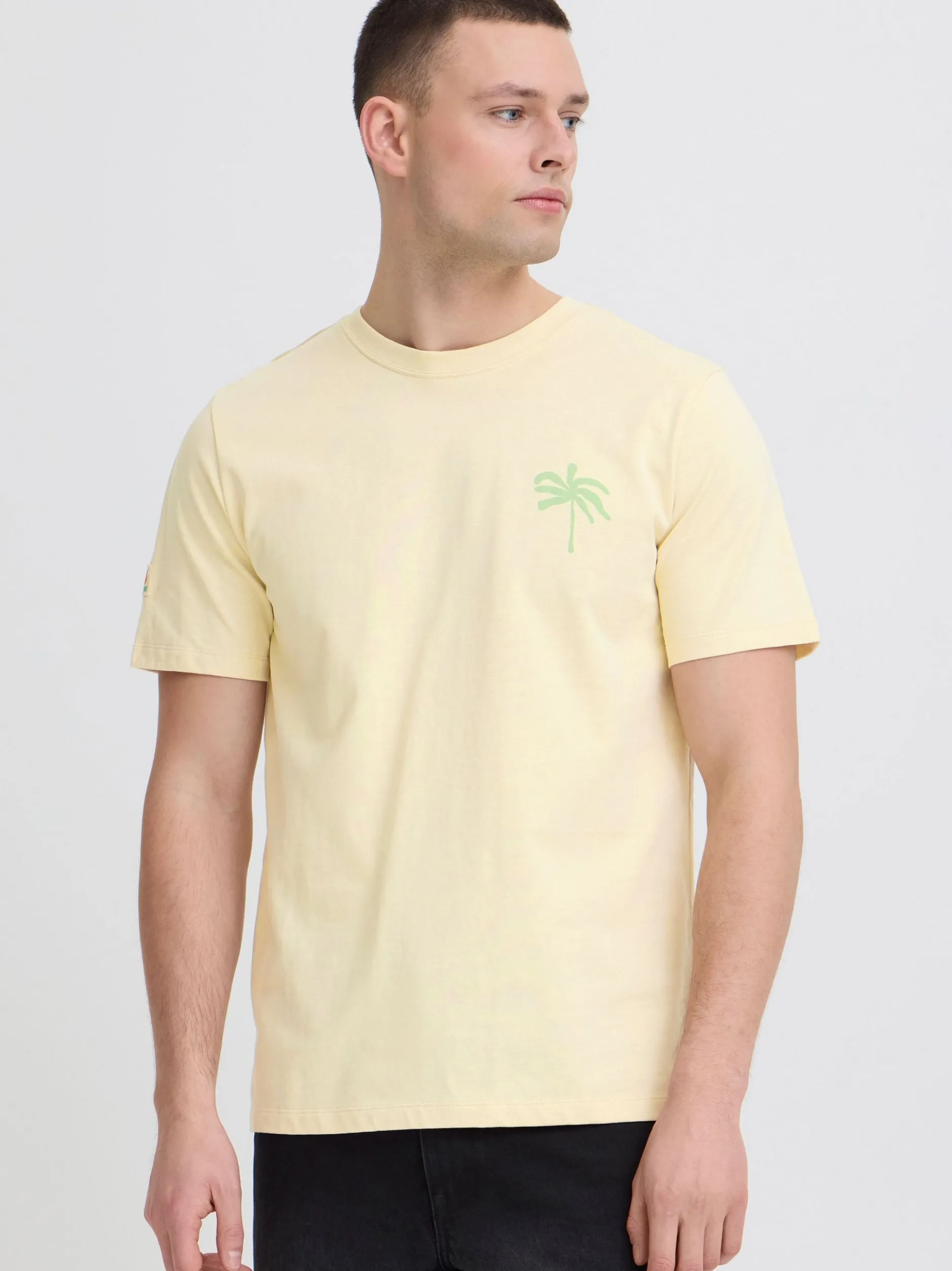 BLEND Herren Rundhalsshirt - BHSun in sand