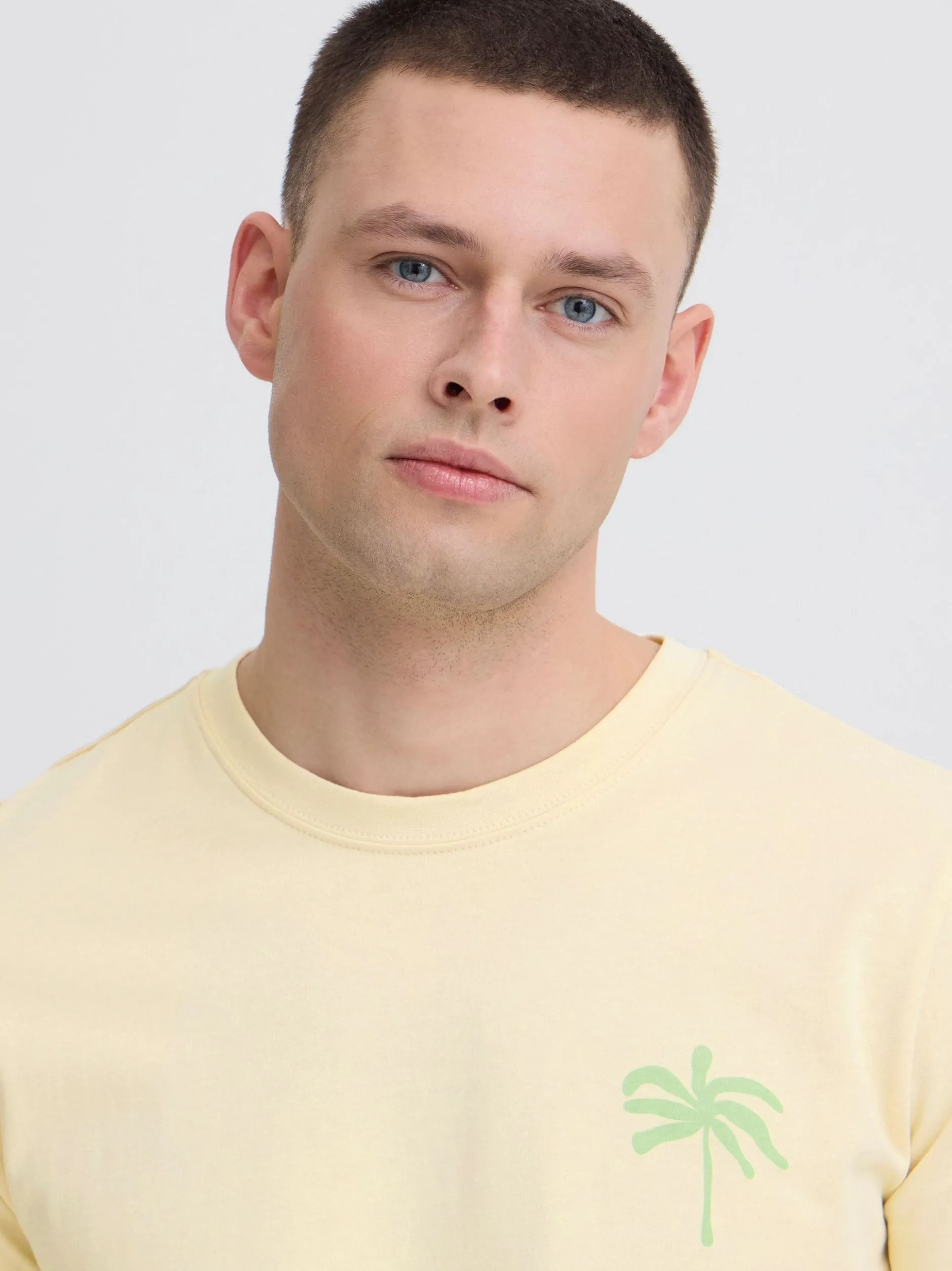 BLEND Herren Rundhalsshirt - BHSun in sand