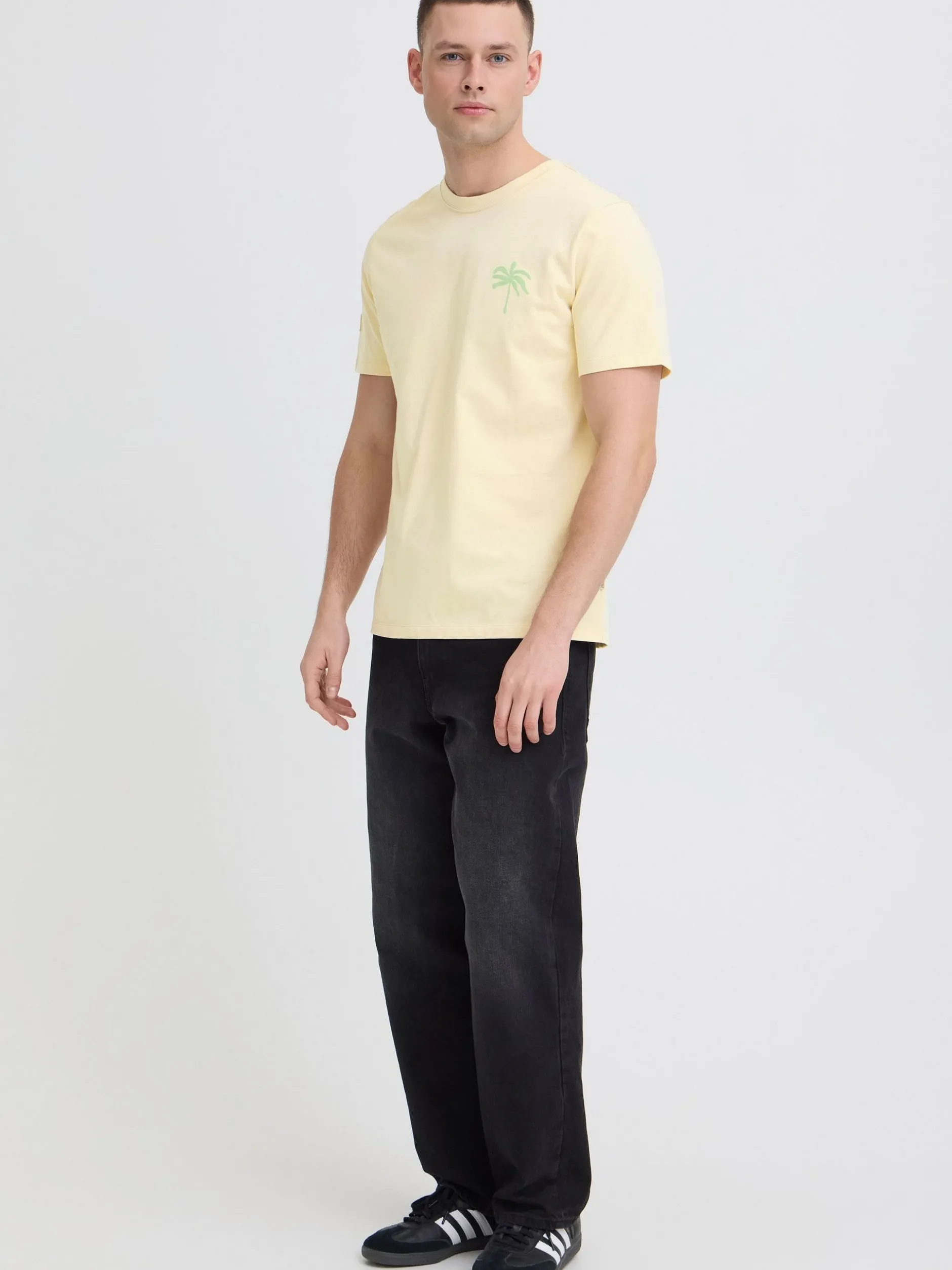 BLEND Herren Rundhalsshirt - BHSun in sand