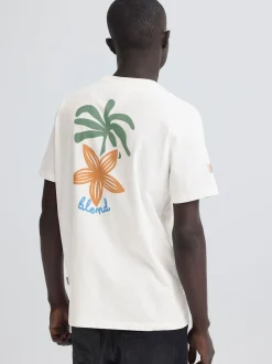 BLEND Herren Rundhalsshirt - BHSun in weiß