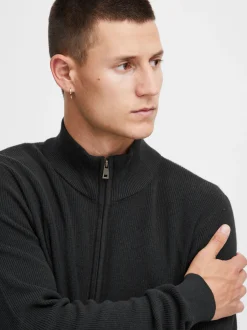 BLEND Herren Strickjacke - BHCodford in schwarz