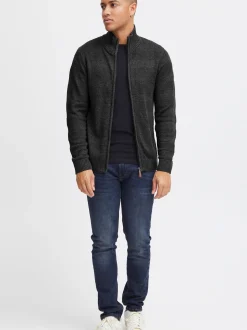 BLEND Herren Strickjacke - BHGalmaro in anthrazit
