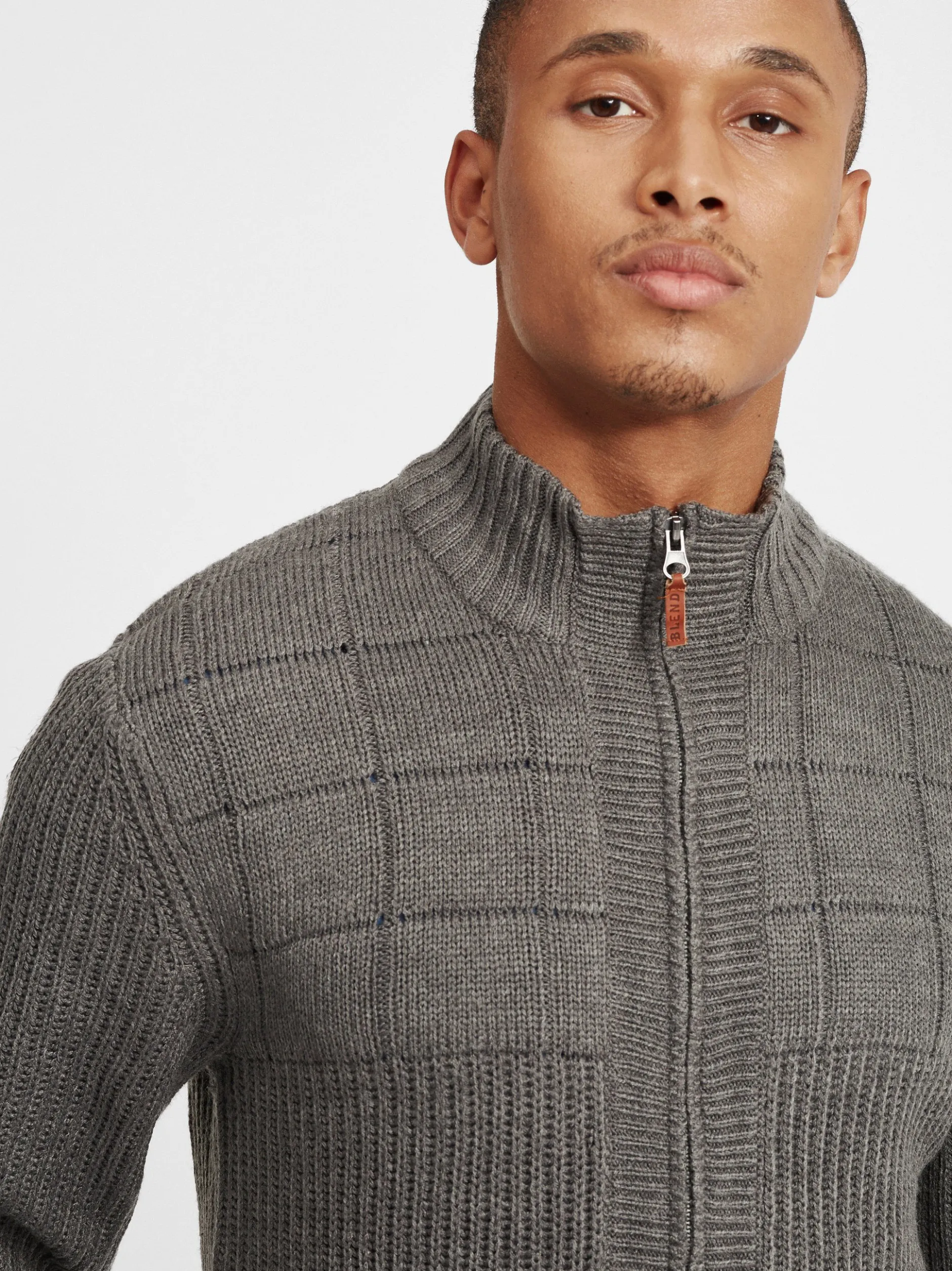 BLEND Herren Strickjacke - BHOteros in grau