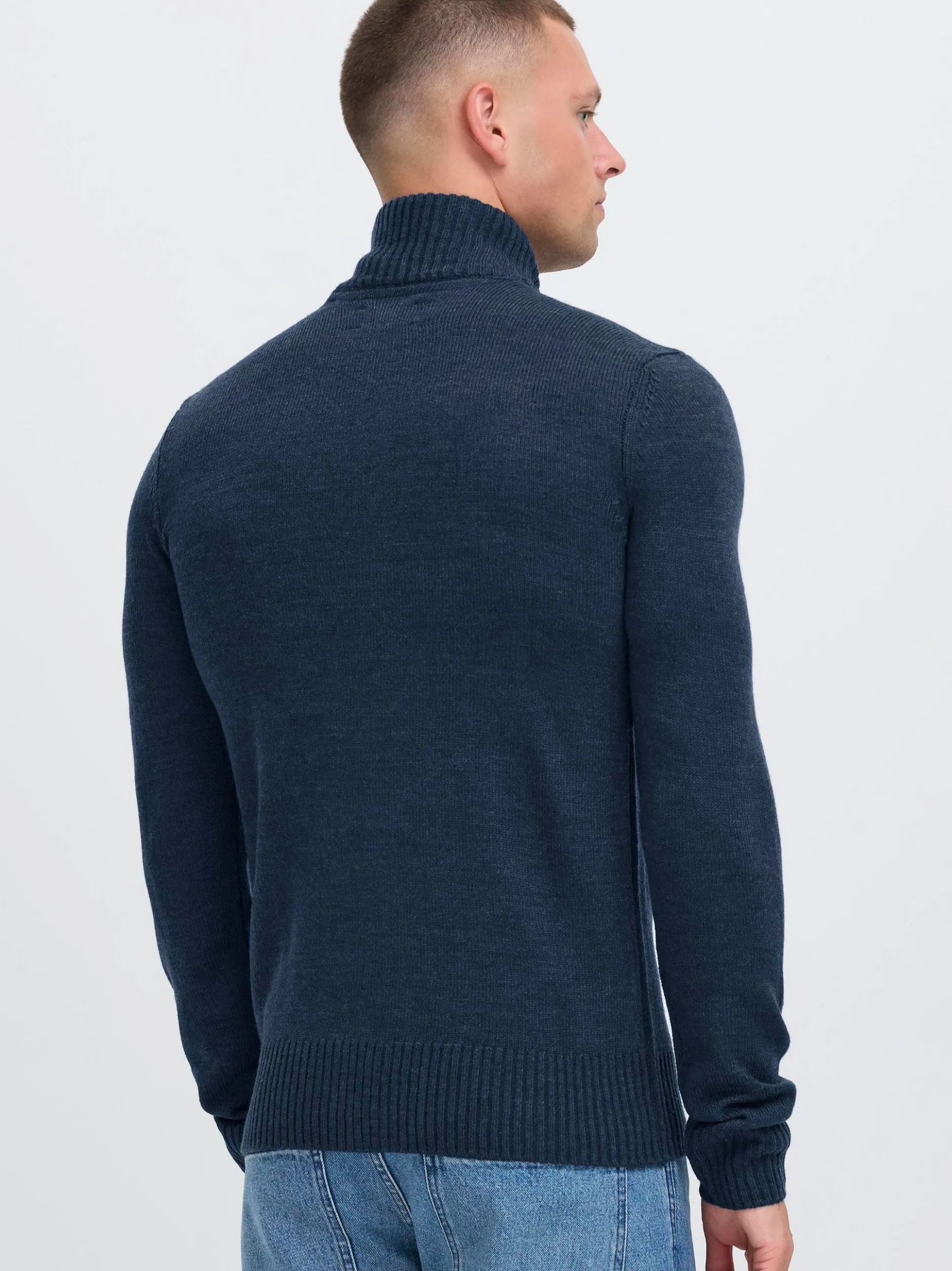 BLEND Herren Strickjacke - BHRycel in blau