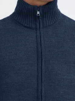 BLEND Herren Strickjacke - BHRycel in blau