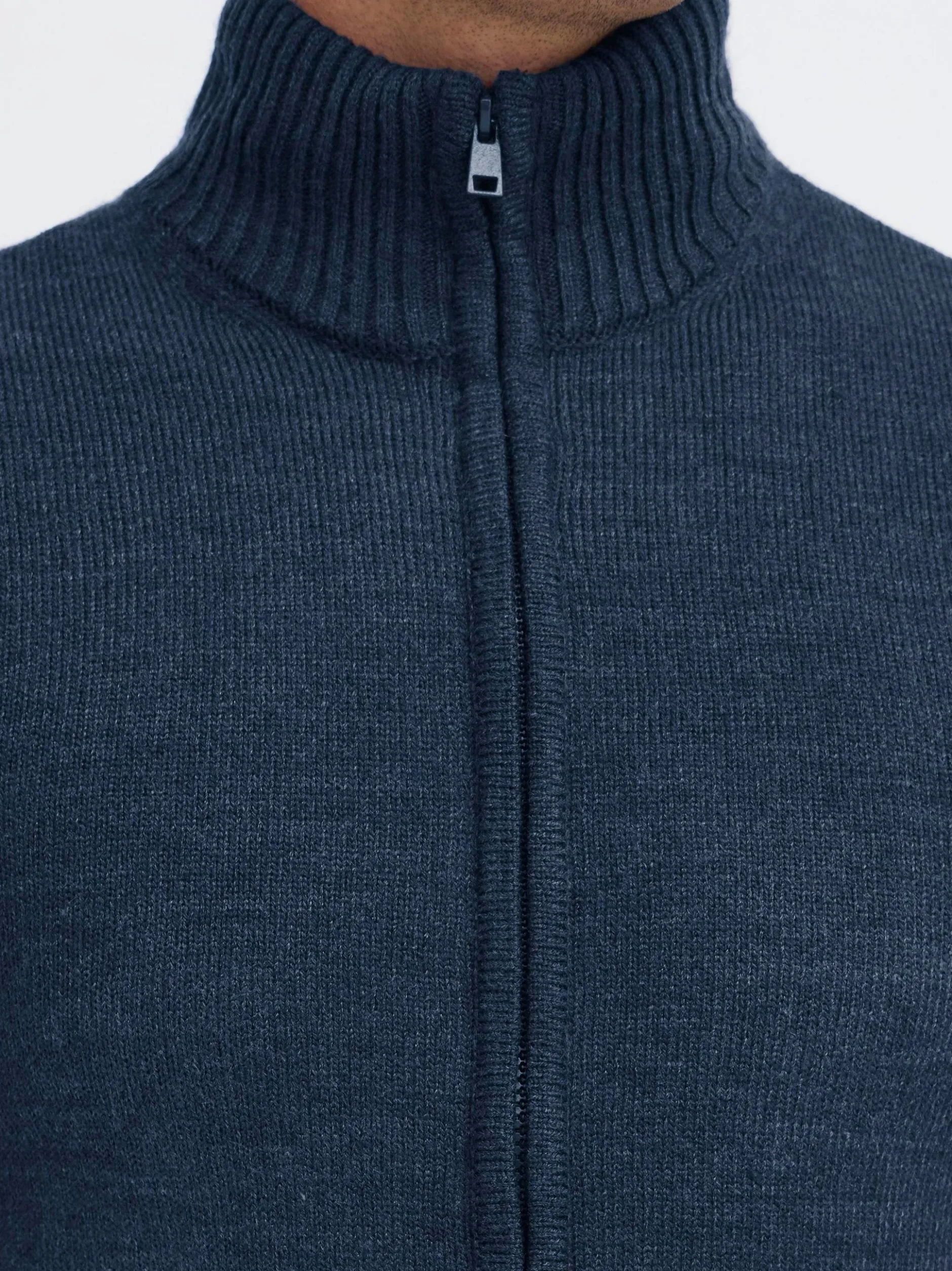 BLEND Herren Strickjacke - BHRycel in blau