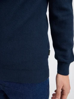 BLEND Herren Strickjacke in blau