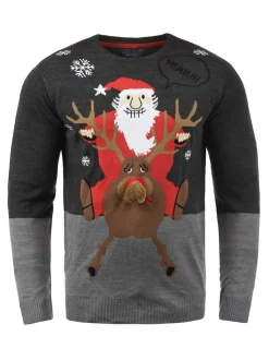 BLEND Herren Strickpullover - BHRudolph in grau
