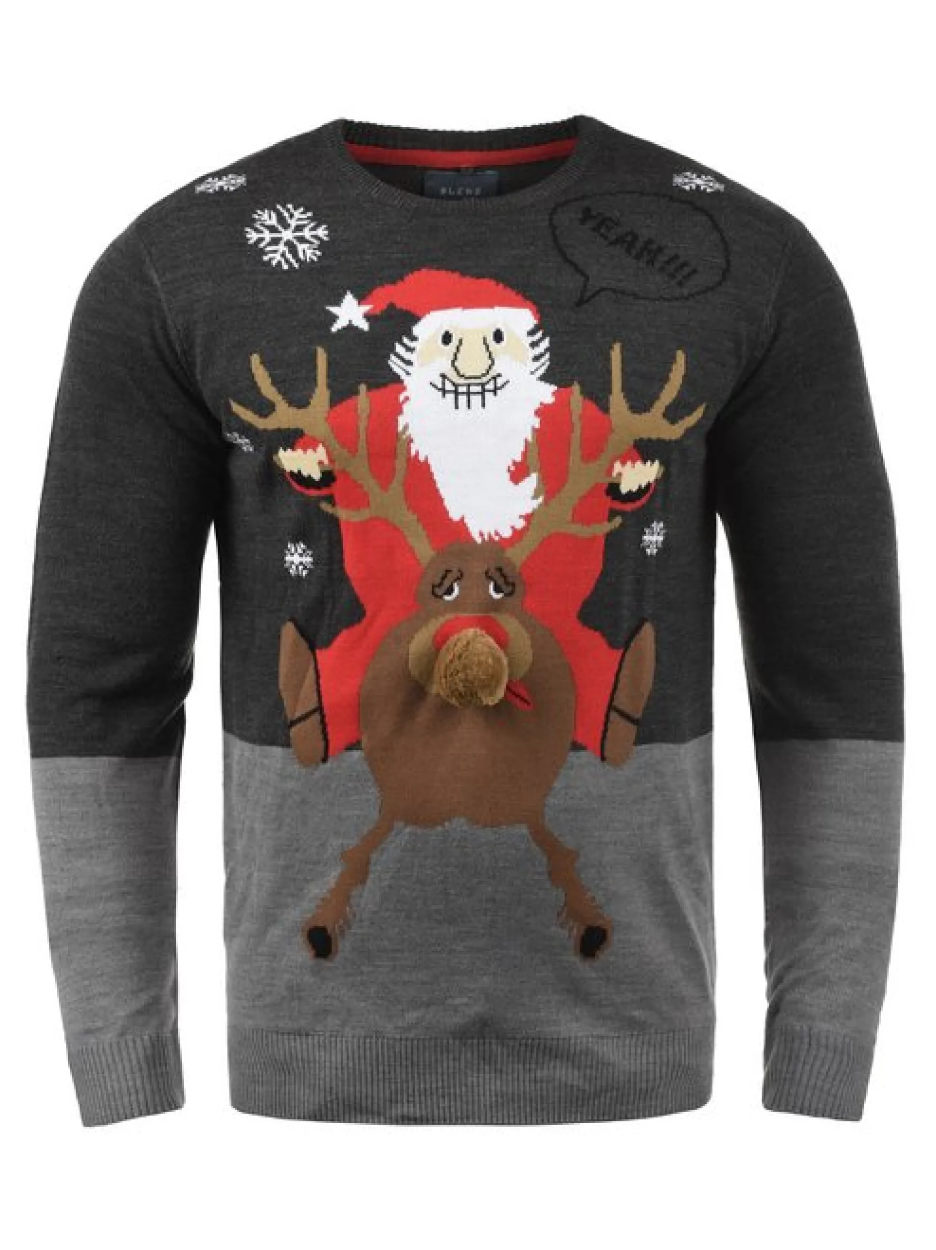 BLEND Herren Strickpullover - BHRudolph in grau