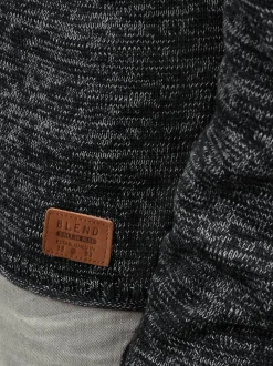 BLEND Herren Strickpullover - BHDan in schwarz