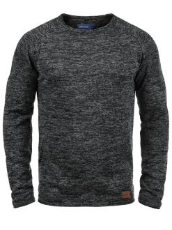 BLEND Herren Strickpullover - BHDan in schwarz