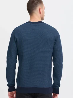 BLEND Herren Strickpullover in blau