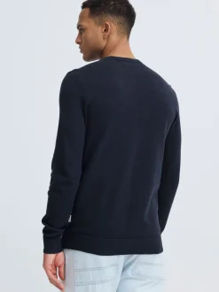 BLEND Herren Strickpullover - BHBartel in blau
